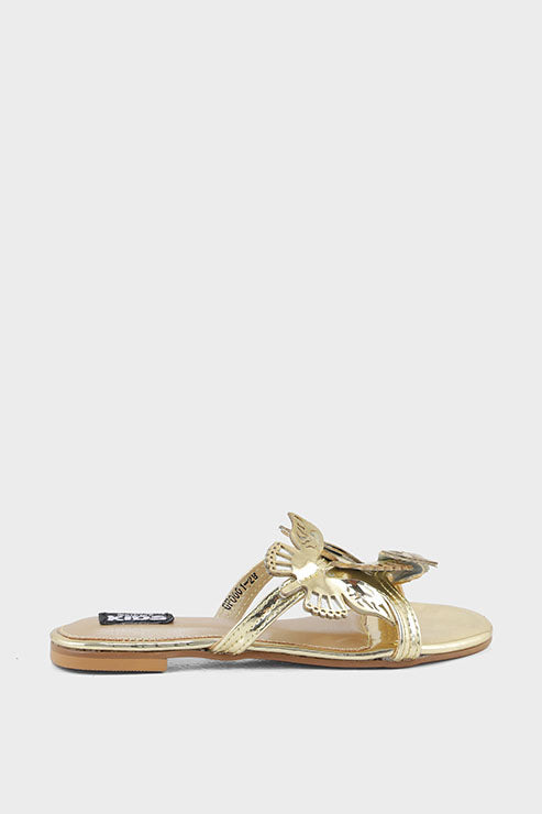 Girls Formal Slip On GF0001-Golden